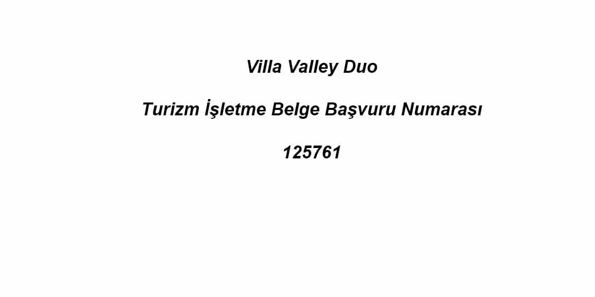 Villa Valley Duo 74