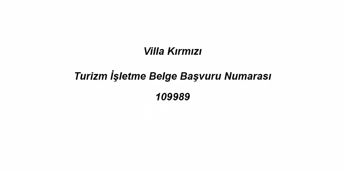 Villa Kırmızı