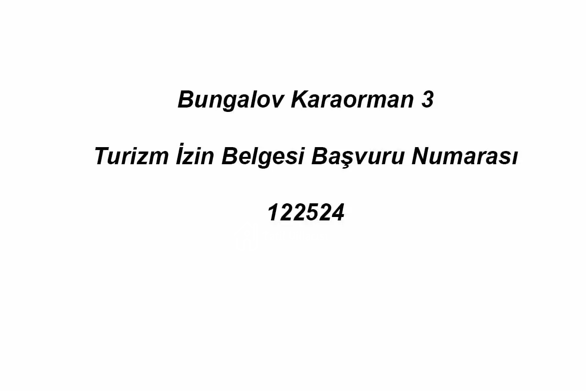 Bungalov Karaorman 3
